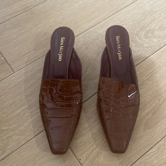 Sies Marjan Shoes - Sies Marjan Brown Patent Mules size 39